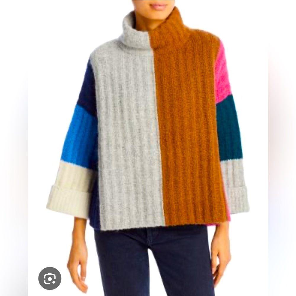 Eleven Six Talia Colorblock Poncho: SZ XS/S